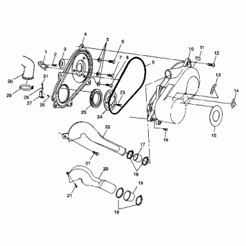 CLUTCH COVER - S98CH50E(B) (4950135013c006)