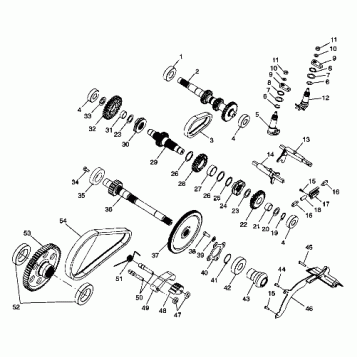 GEARCASE (Internal Components) - W98CH50A(C)(D)(E)(F) (4950135013d003)