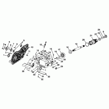 GEARCASE (Cases and Snorkel) - S98CH50E(B) (4950135013d006)