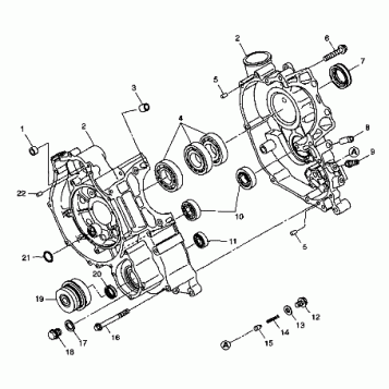 CRANKCASE - W98CH50A(C)(D)(E)(F) (4950135013d009)