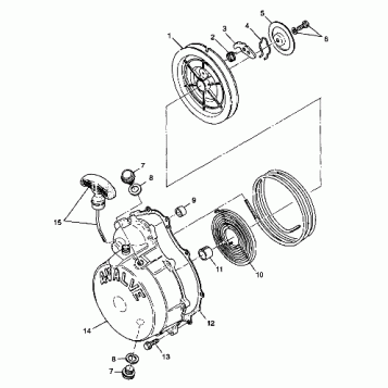 RECOIL STARTER - S98CH50E(B) (4950135013d014)