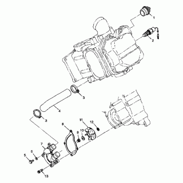 WATER PUMP - W98CH50A(C)(D)(E)(F) (4950135013e001)