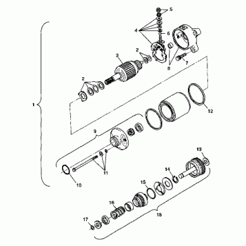 STARTING MOTOR - W98CH50A(C)(D)(E)(F) (4950135013e005)