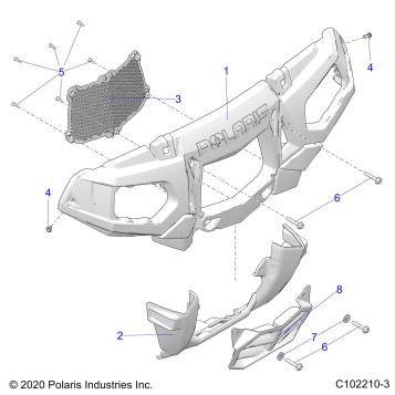 BODY, FRONT BUMPER - A22SXN85A4 (C102210-3)
