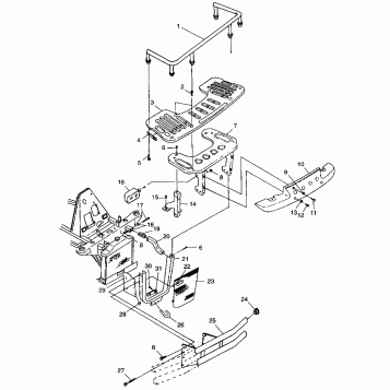 FRONT RACK and BUMPER MOUNTING - A99CH50AC (4952455245a009)