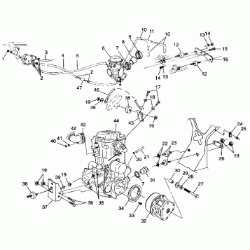 ENGINE MOUNTING - A99CH50AC (4952455245a013)