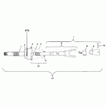 CV JOINT - BTB - A99CH50AC (4952455245b004)