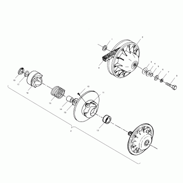 DRIVEN CLUTCH - A99CH50AC (4952455245c005)