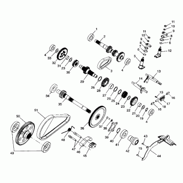 GEARCASE (Internal Components) - A99CH50AC (4952455245d003)