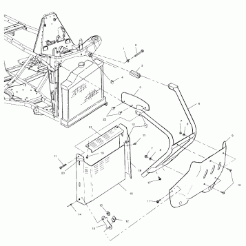 FRONT BUMPER and SHIELDS - A99BG38CB (4952505250a007)