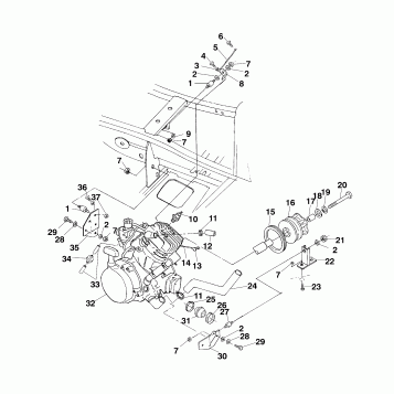 ENGINE MOUNTING - A99BG38CB (4952505250a009)