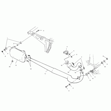 EXHAUST SYSTEM - A99BG38CB (4952505250a012)