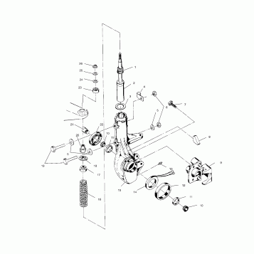 FRONT STRUT - A99BG38CB (4952505250b005)