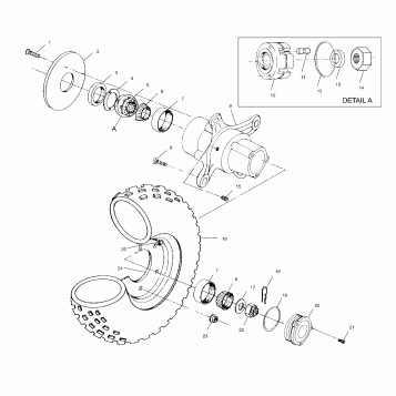 FRONT WHEEL - A99BG38CB (4952505250b006)