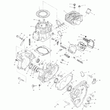CRANKCASE and CYLINDER - A99BG38CB (4952505250d001)