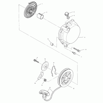 RECOIL STARTER - A99BG38CB (4952505250d006)
