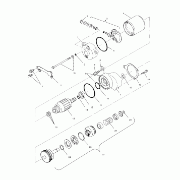 STARTING MOTOR - A99BG38CB (4952505250d007)