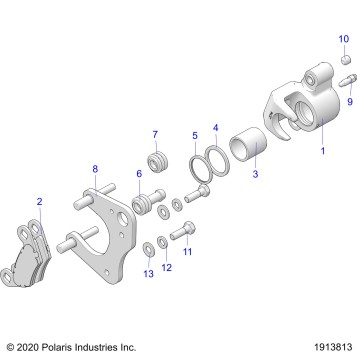 BRAKES, FRONT CALIPER - A24SHR57AM (1913813)