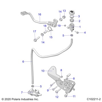 BRAKES, BRAKE PEDAL and MASTER CYLINDER - A22SXN85A4 (C102211-2)