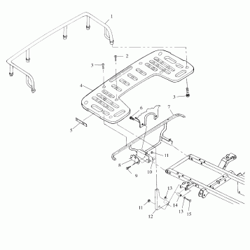 REAR RACK MOUNTING - A00CH46CA (4954785478A008)