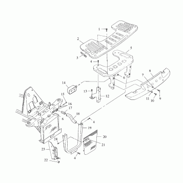 FRONT RACK and BUMPER MOUNTING - A00CH46CA (4954785478A009)