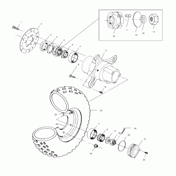 FRONT WHEEL - A00CH46CA (4954785478B006)