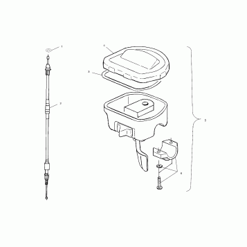 CONTROLS - THROTTLE ASM./CABLE - A00CH46CA (4954785478B008)