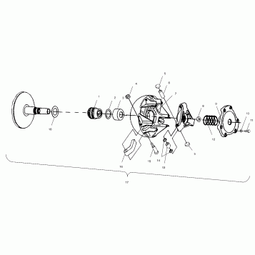 DRIVE CLUTCH - A00CH46CA (4954785478C002)