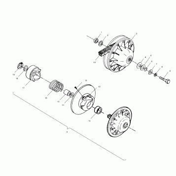 DRIVEN CLUTCH - A00CH46CA (4954785478C003)