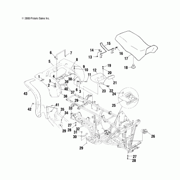 REAR CAB and SEAT - A00CH50AA (4954805480A005)