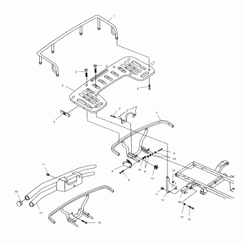 REAR RACK MOUNTING - A00CH50AA (4954805480A008)