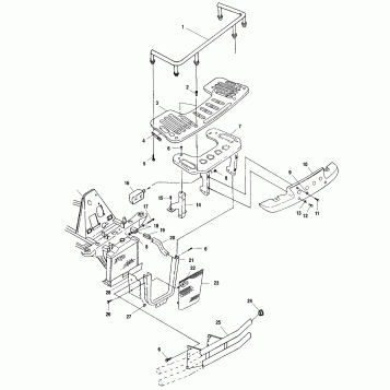 FRONT RACK and BUMPER MOUNTING - A00CH50AA (4954805480A009)