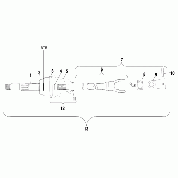 CV JOINT - BTB - A00CH50AA (4954805480B005)