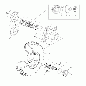 FRONT WHEEL - A00CH50AA (4954805480B009)