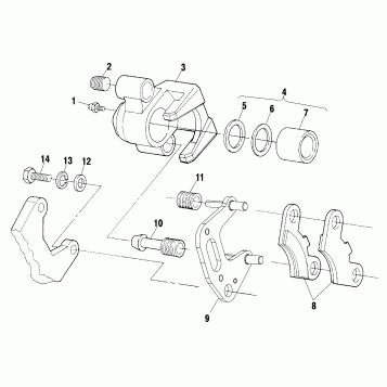 FRONT BRAKE - A00CH50AA (4954805480B010)