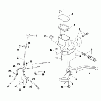 CONTROLS - MASTER CYLINDER/BRAKE LINE - A00CH50AA (4954805480B012)