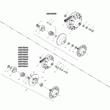 DRIVEN CLUTCH - A00CH50AA (4954805480C006)