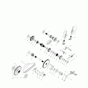GEARCASE (Internal Components) - A00CH50AK (4954805480D003)