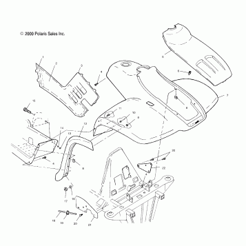 FRONT CAB - A00CL50AA (4954815481A005)
