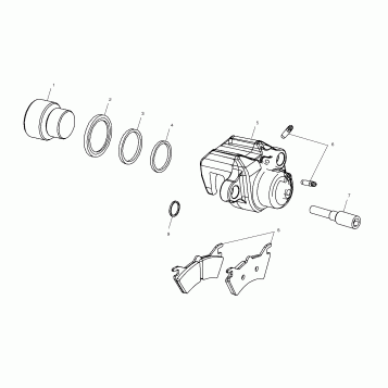 REAR BRAKE CALIPER - A00CL50AA (4954815481B012)