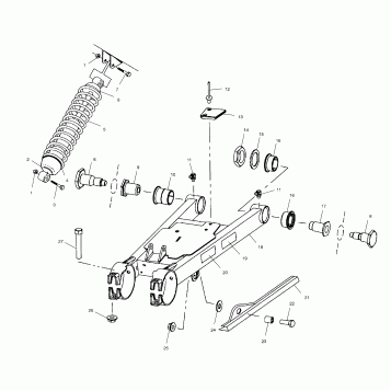 SWING ARM/SHOCK MOUNTING - A00CL50AA (4954815481C001)