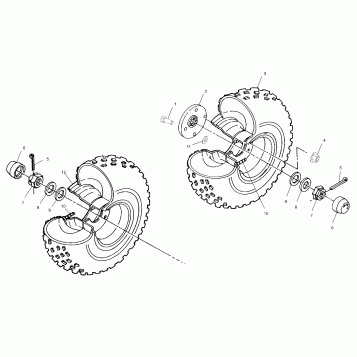 REAR and MIDDLE WHEEL - A00CL50AA (4954815481C002)
