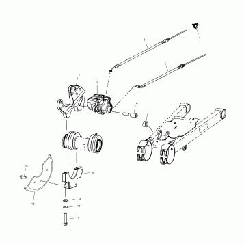 REAR CALIPER MOUNTING - A00CL50AA (4954815481C009)
