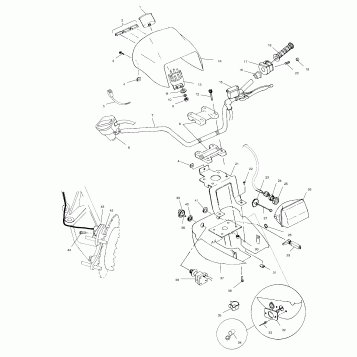 HANDLEBAR and HEADLIGHT POD - A00CL50AA (4954815481D003)