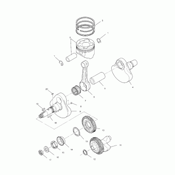 CRANKSHAFT and PISTON - A00CL50AA (4954815481D006)