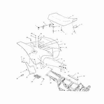 REAR CAB - A00BA25CA (4954825482A006)