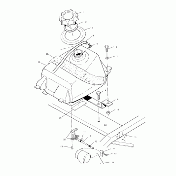 FUEL TANK - A00BA25CA (4954825482A012)