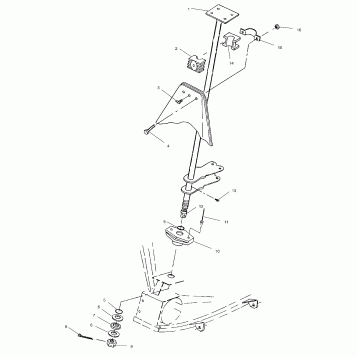 STEERING POST - A00BA25CA (4954825482B006)