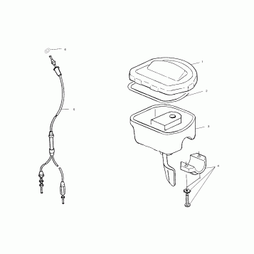CONTROLS - THROTTLE ASM./CABLE - A00BA25CA (4954825482B007)