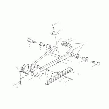 SWING ARM/SHOCK MOUNTING - A00BA25CA (4954825482B012)